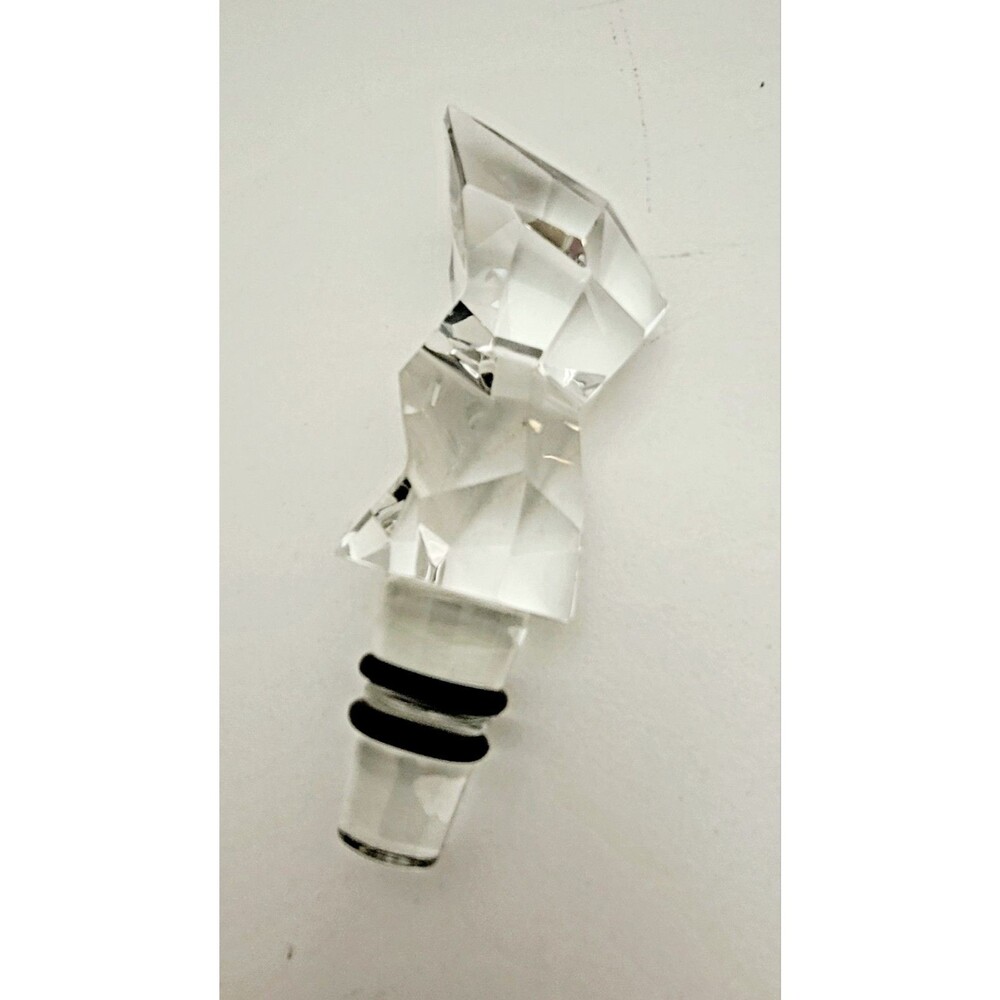 NEW Orrefors TOKYO Carat City Crystal Bottle Stopper Modern Architecture NIB - Picture 4 of 6